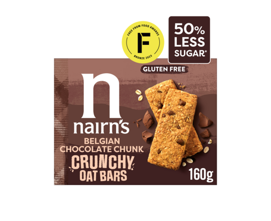 Nairn's Belgian Chocolate Chunk Crunchy Oat Bars
